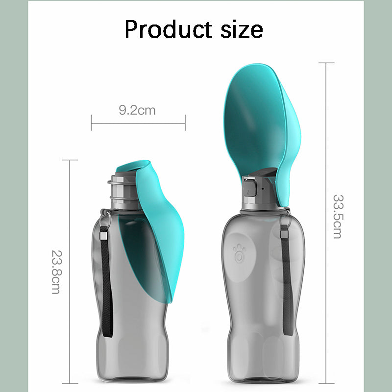 800ml Dog Water Bottle – Botella portátil para perros