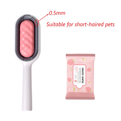 Clean Cat Dog Hair Removal Comb with Wipes – Peine quitapelos