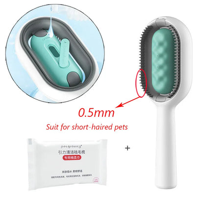 Clean Cat Dog Hair Removal Comb with Wipes – Peine quitapelos