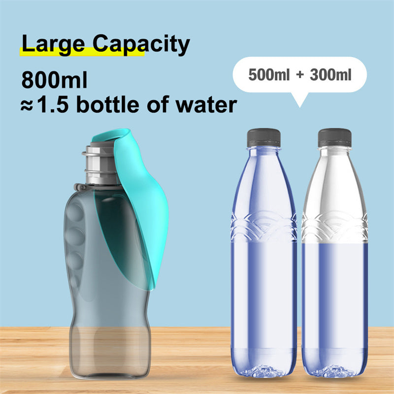 800ml Dog Water Bottle – Botella portátil para perros