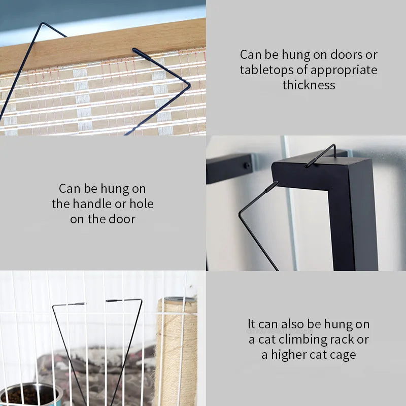 Interactive Cat Toy – Ratón colgante con clip