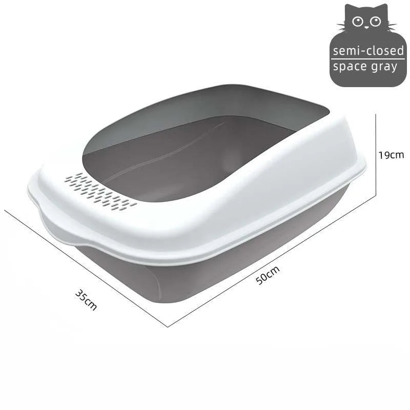Pet Litter Box – Arenero cerrado anti-derrames y desodorizante