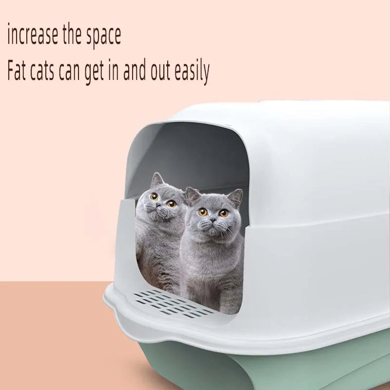 Pet Litter Box – Arenero cerrado anti-derrames y desodorizante