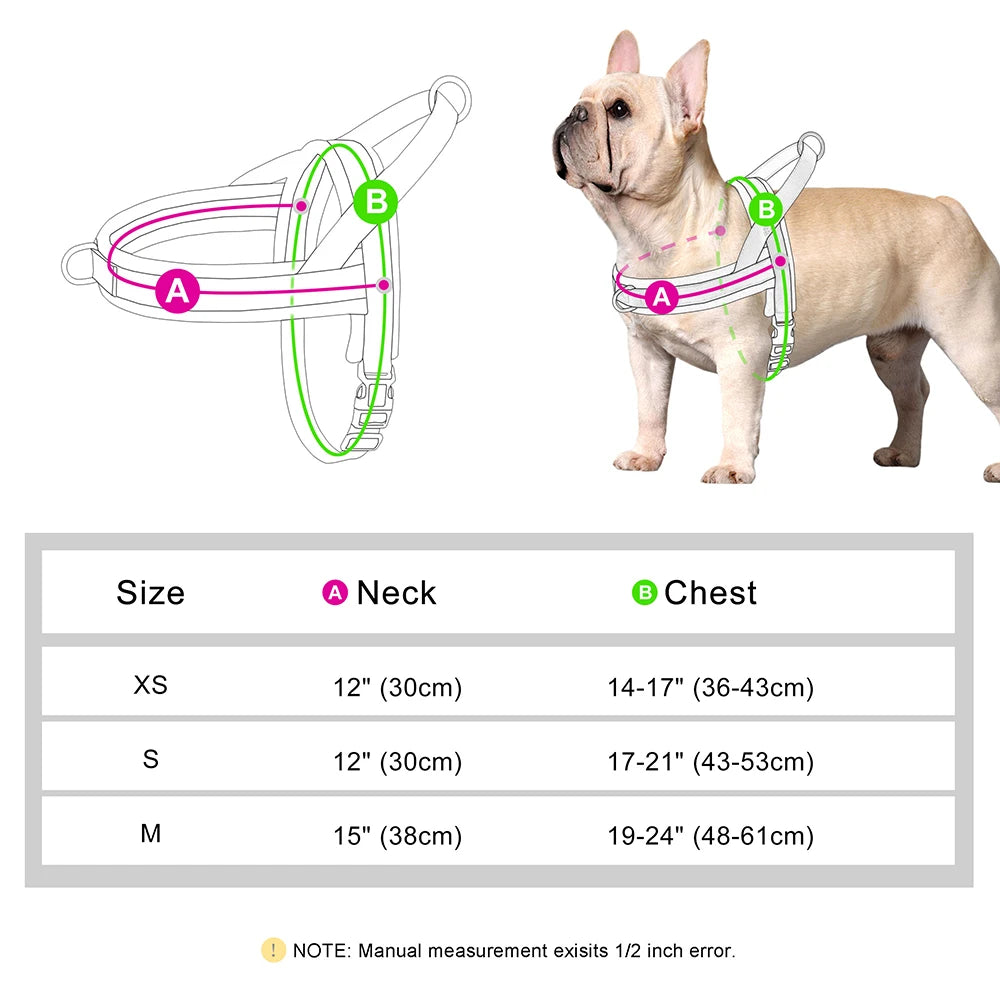  Arnés para perros pequeños y medianos – Ajustable y cómodo