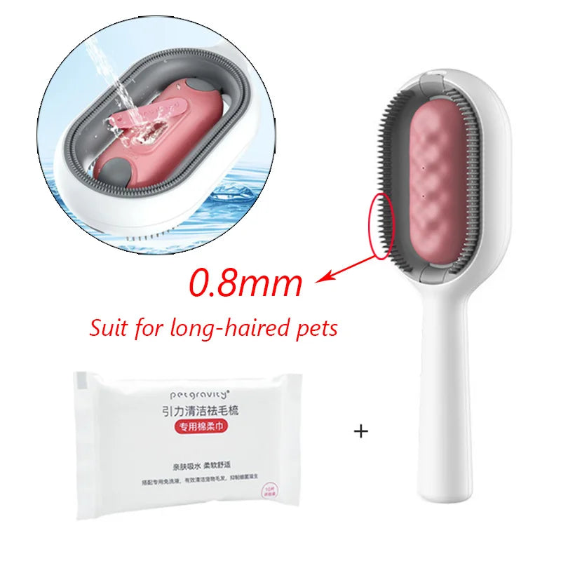 Clean Cat Dog Hair Removal Comb with Wipes – Peine quitapelos
