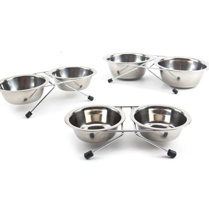 2 Dog Bowl – Tazón de acero inoxidable para mascotas