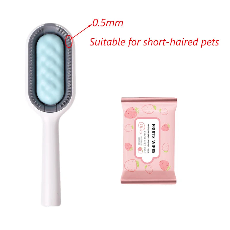 Clean Cat Dog Hair Removal Comb with Wipes – Peine quitapelos