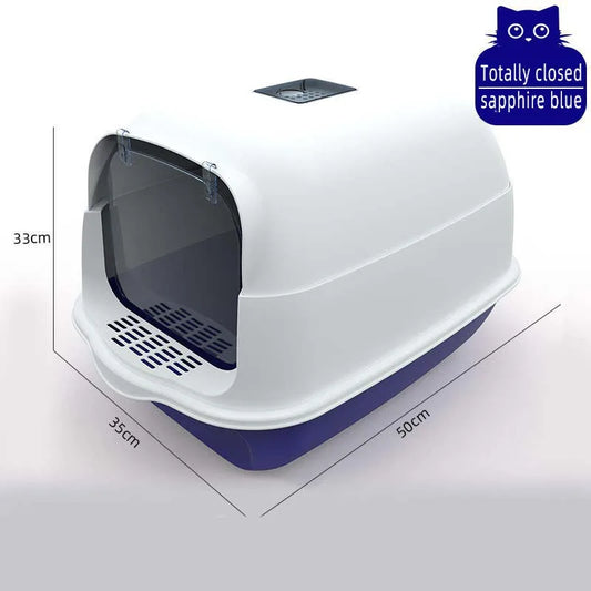 Pet Litter Box – Arenero cerrado anti-derrames y desodorizante